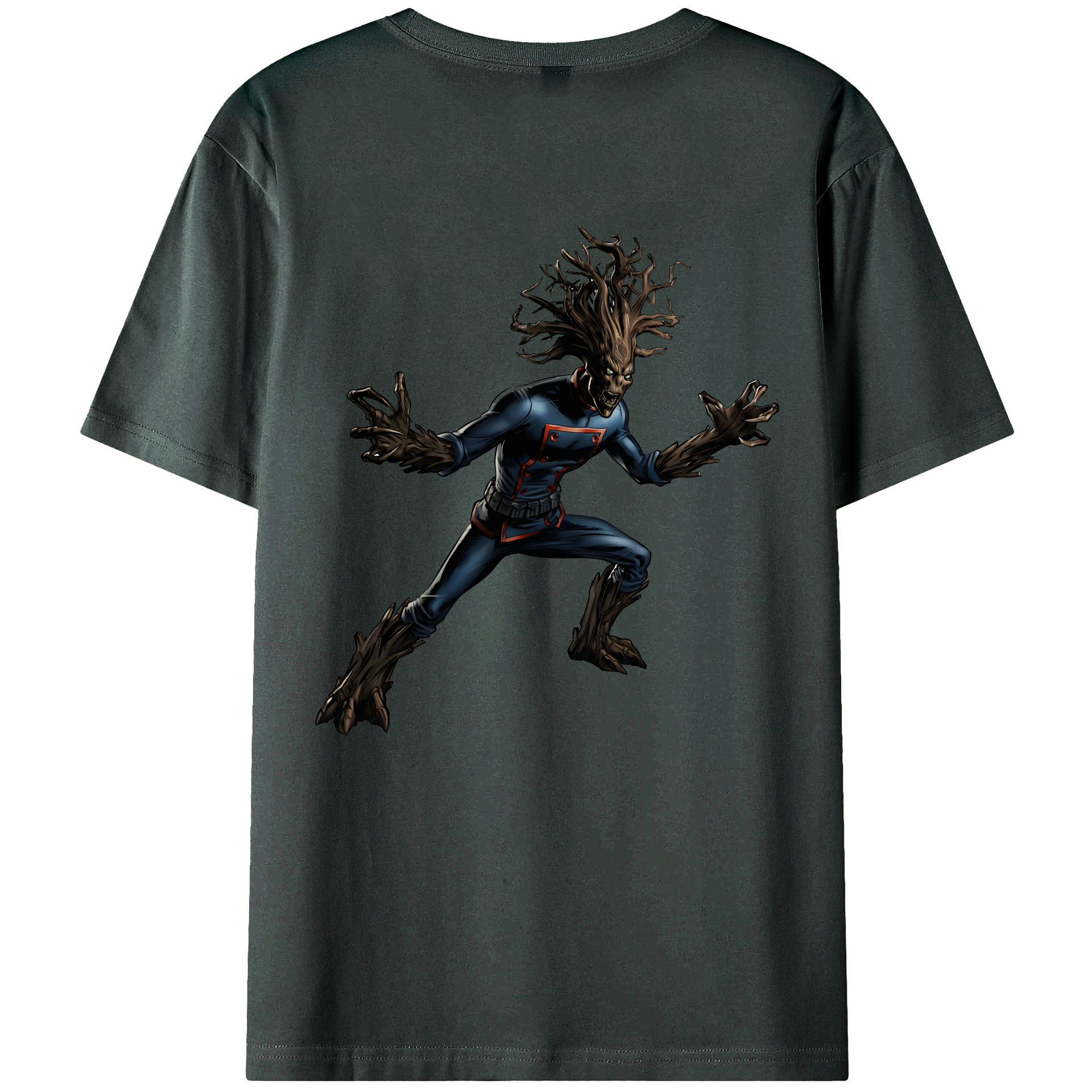 （画像用） アベンジャーズ The Avengers 綿100％ メンズ半袖Tシャツ（バックプリント） 通気性